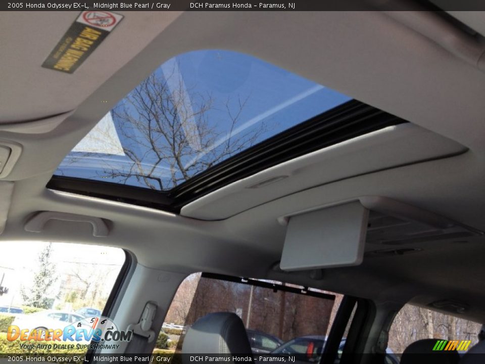 2005 Honda Odyssey EX-L Midnight Blue Pearl / Gray Photo #23
