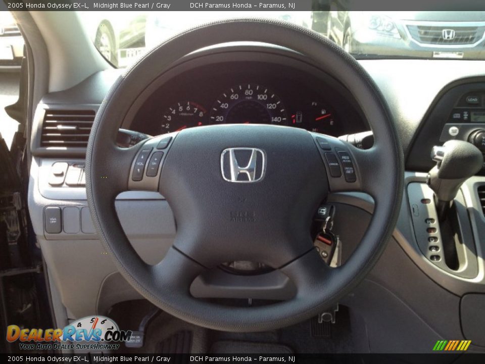 2005 Honda Odyssey EX-L Midnight Blue Pearl / Gray Photo #27