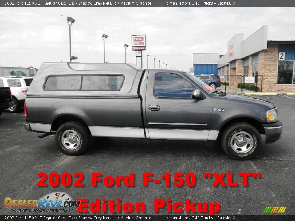 2002 Ford F150 XLT Regular Cab Dark Shadow Grey Metallic / Medium Graphite Photo #1