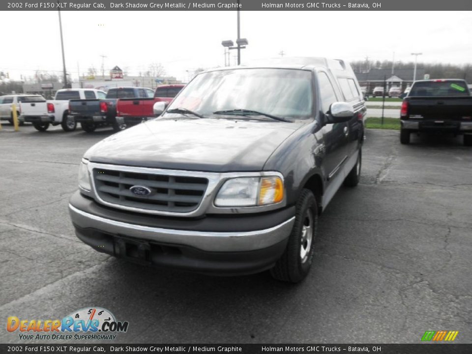 2002 Ford F150 XLT Regular Cab Dark Shadow Grey Metallic / Medium Graphite Photo #3