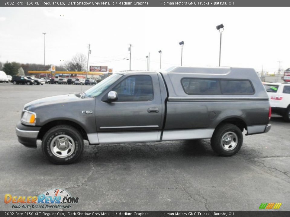 2002 Ford F150 XLT Regular Cab Dark Shadow Grey Metallic / Medium Graphite Photo #4