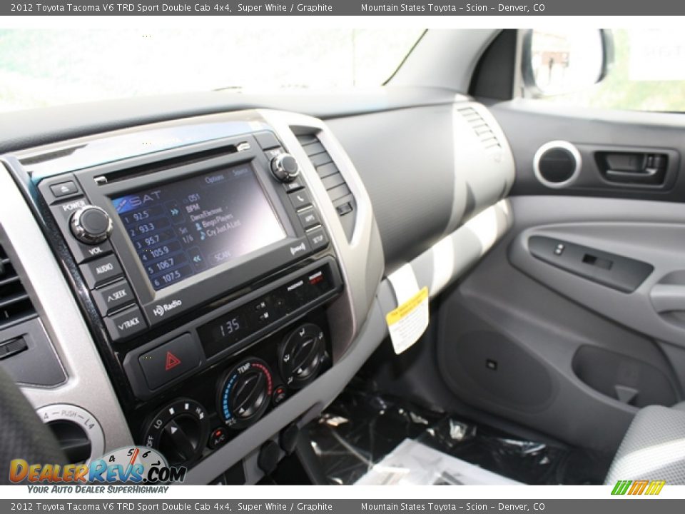 2012 Toyota Tacoma V6 TRD Sport Double Cab 4x4 Super White / Graphite Photo #6