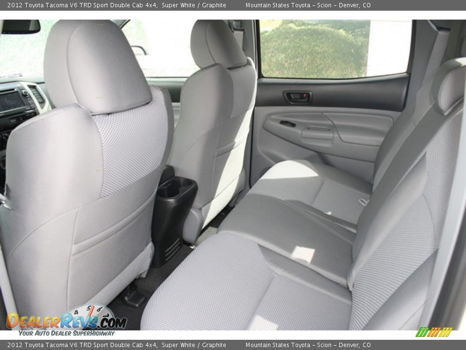 2012 Toyota Tacoma V6 TRD Sport Double Cab 4x4 Super White / Graphite Photo #9
