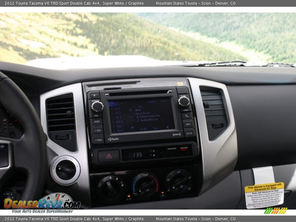 2012 Toyota Tacoma V6 TRD Sport Double Cab 4x4 Super White / Graphite Photo #12