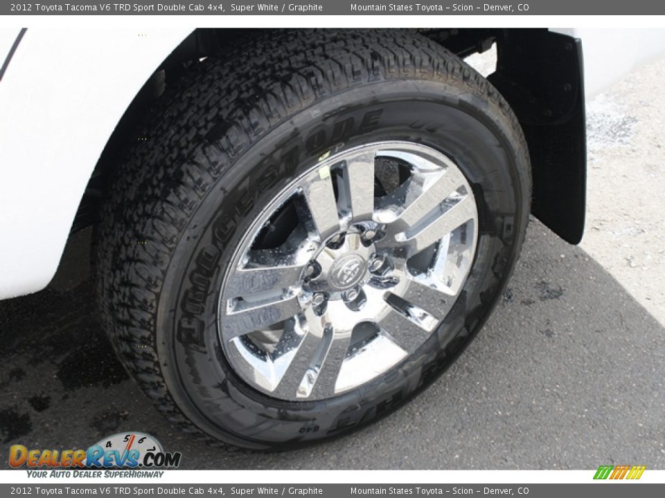 2012 Toyota Tacoma V6 TRD Sport Double Cab 4x4 Super White / Graphite Photo #14