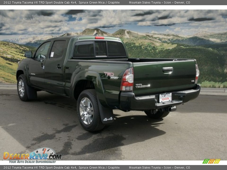 2012 Toyota Tacoma V6 TRD Sport Double Cab 4x4 Spruce Green Mica / Graphite Photo #3