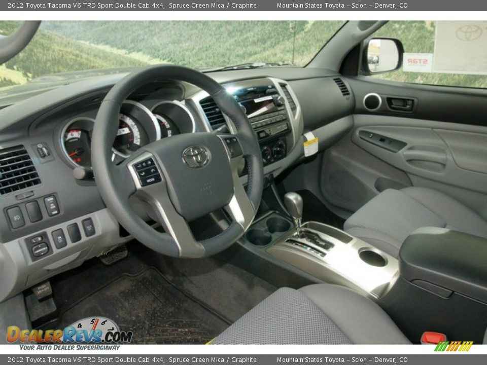 2012 Toyota Tacoma V6 TRD Sport Double Cab 4x4 Spruce Green Mica / Graphite Photo #5