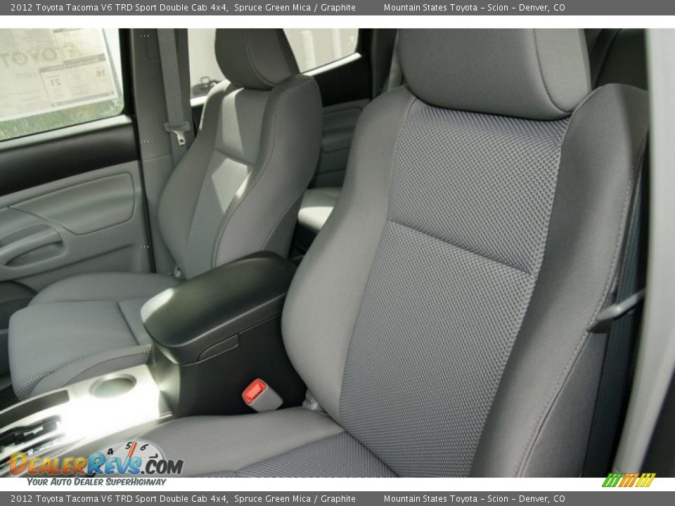 2012 Toyota Tacoma V6 TRD Sport Double Cab 4x4 Spruce Green Mica / Graphite Photo #7