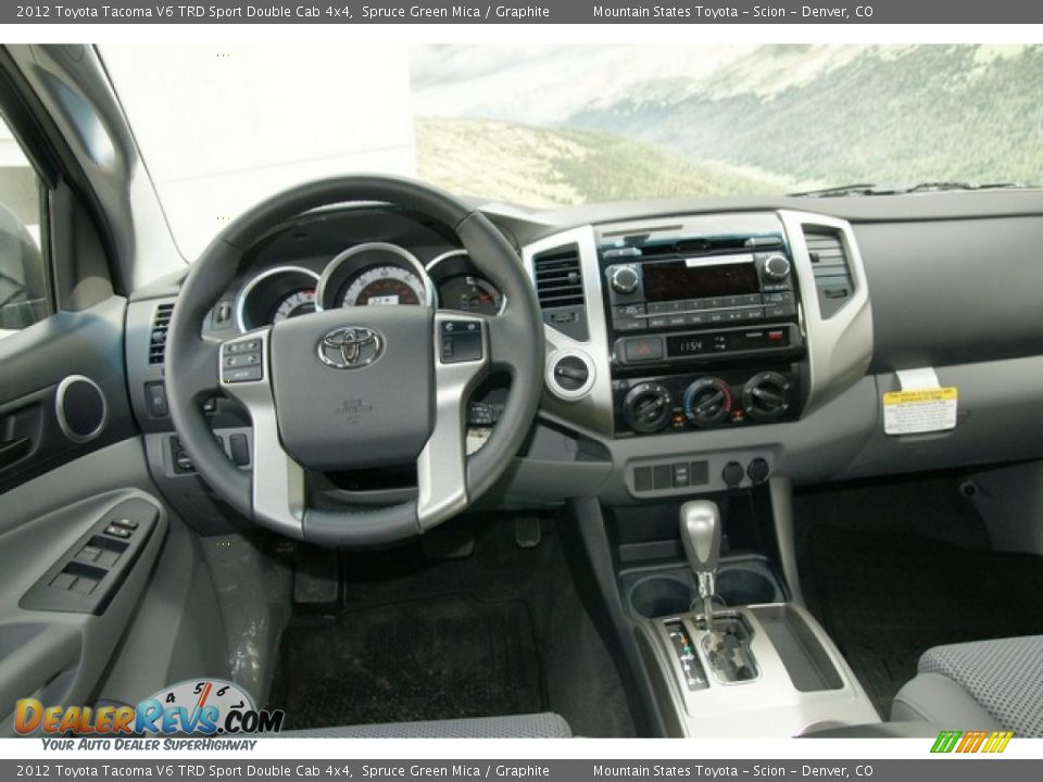 2012 Toyota Tacoma V6 TRD Sport Double Cab 4x4 Spruce Green Mica / Graphite Photo #10