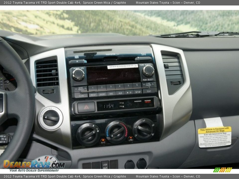 2012 Toyota Tacoma V6 TRD Sport Double Cab 4x4 Spruce Green Mica / Graphite Photo #12