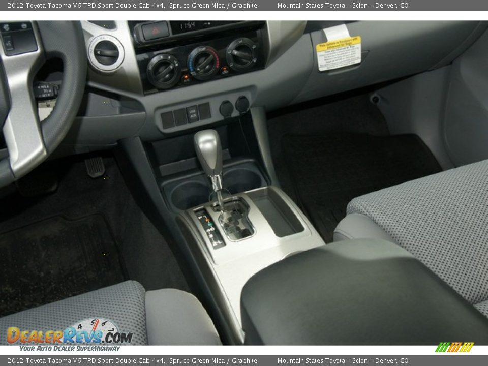 2012 Toyota Tacoma V6 TRD Sport Double Cab 4x4 Spruce Green Mica / Graphite Photo #13