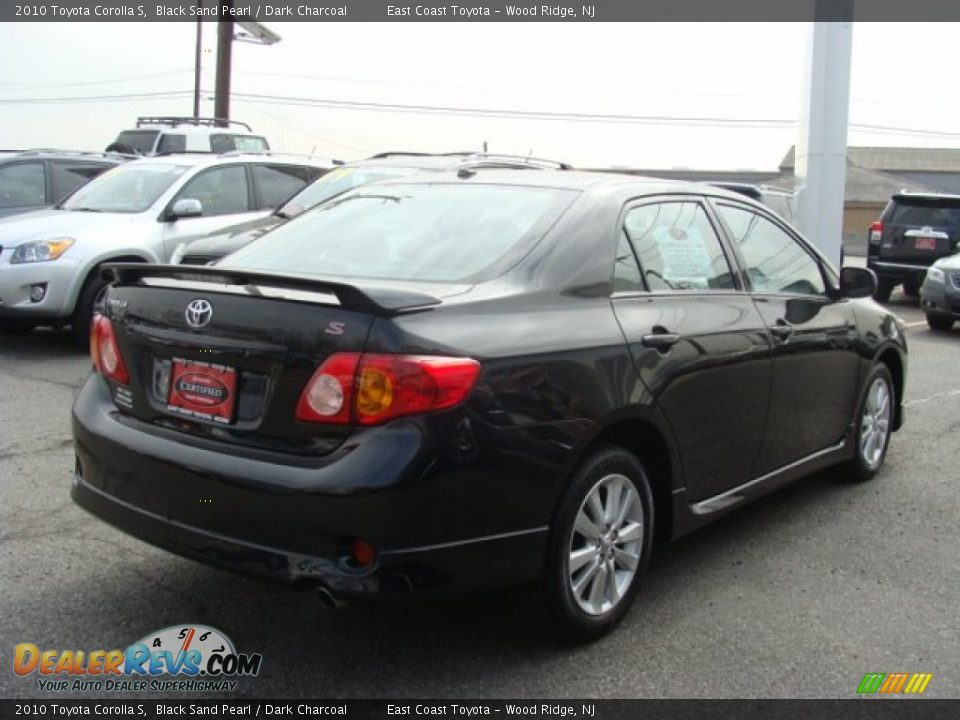2010 Toyota Corolla S Black Sand Pearl / Dark Charcoal Photo #4 ...