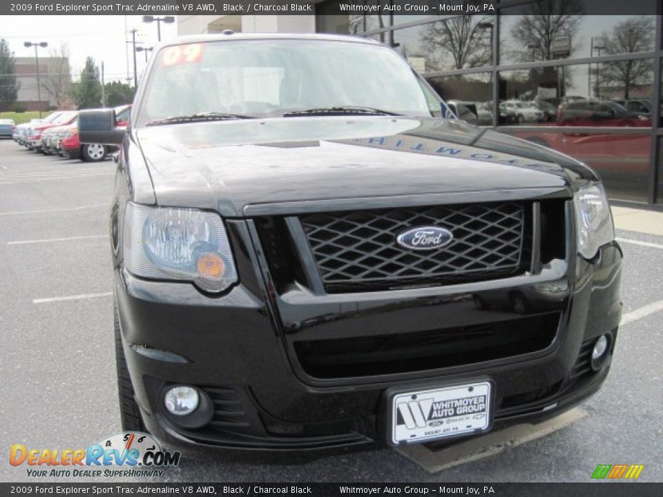 2009 Ford Explorer Sport Trac Adrenaline V8 AWD Black / Charcoal Black Photo #2