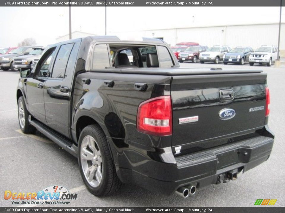 2009 Ford Explorer Sport Trac Adrenaline V8 AWD Black / Charcoal Black Photo #11