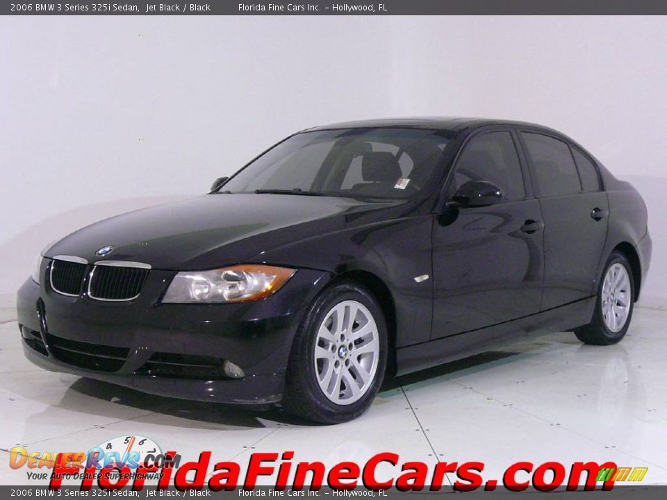 2006 BMW 3 Series 325i Sedan Jet Black / Black Photo #1