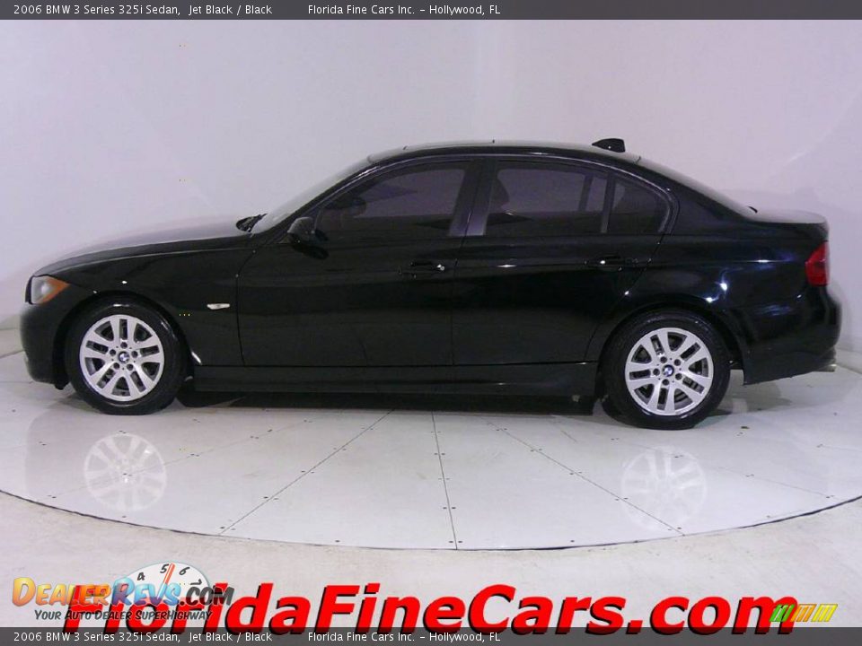 2006 BMW 3 Series 325i Sedan Jet Black / Black Photo #3