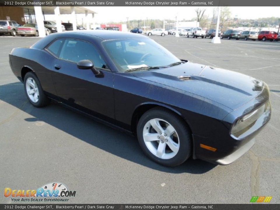 2012 Dodge Challenger SXT Blackberry Pearl / Dark Slate Gray Photo #2