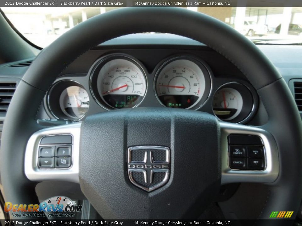 2012 Dodge Challenger SXT Blackberry Pearl / Dark Slate Gray Photo #14