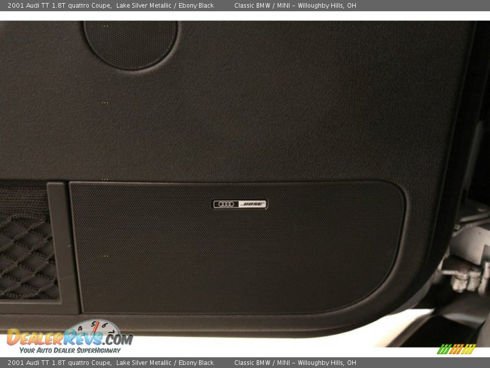 2001 Audi TT 1.8T quattro Coupe Lake Silver Metallic / Ebony Black Photo #6