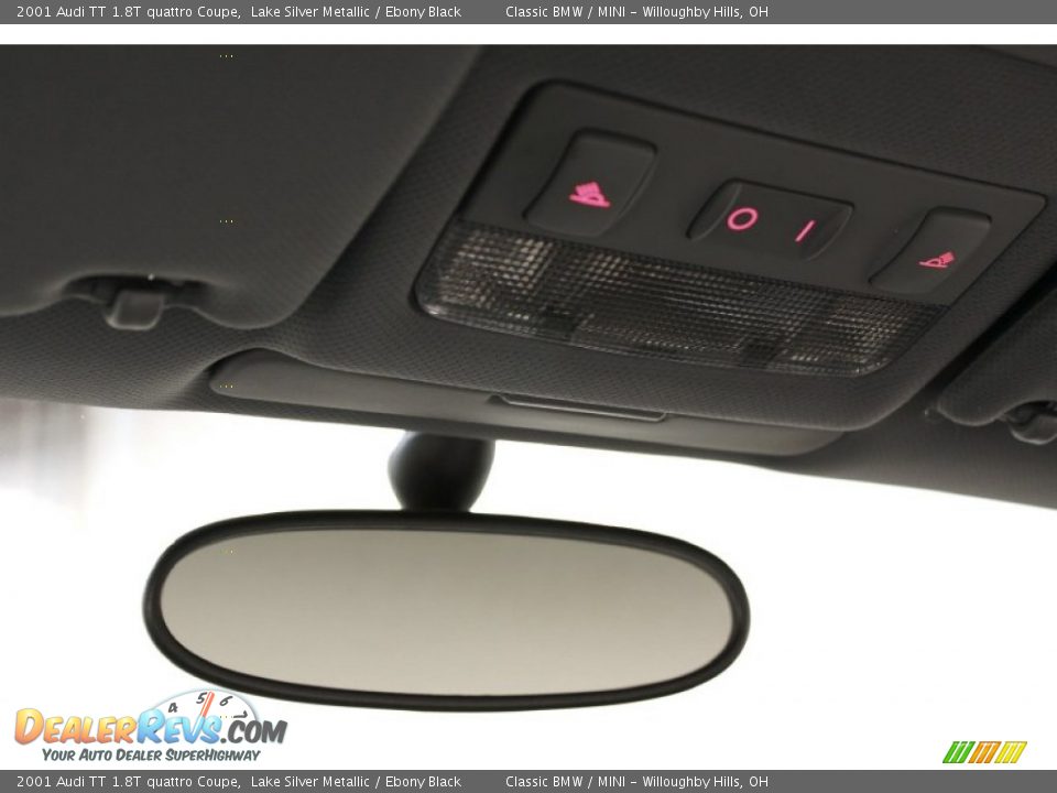 2001 Audi TT 1.8T quattro Coupe Lake Silver Metallic / Ebony Black Photo #11