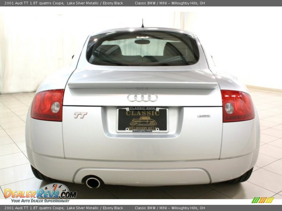 2001 Audi TT 1.8T quattro Coupe Lake Silver Metallic / Ebony Black Photo #21