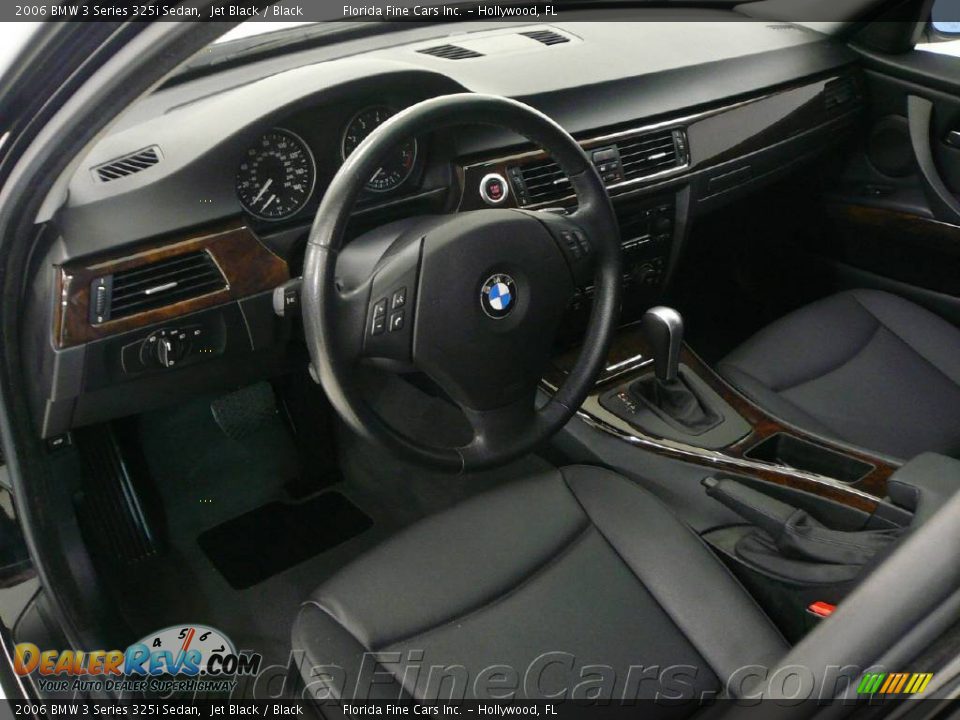2006 BMW 3 Series 325i Sedan Jet Black / Black Photo #12