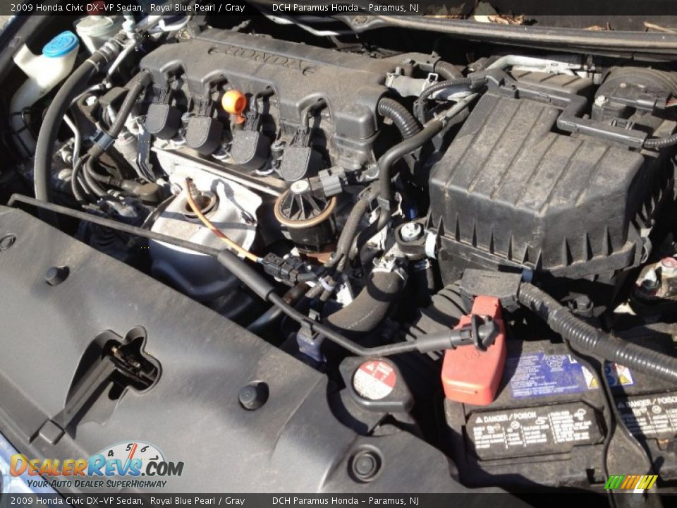 2009 Honda Civic DX-VP Sedan Royal Blue Pearl / Gray Photo #7