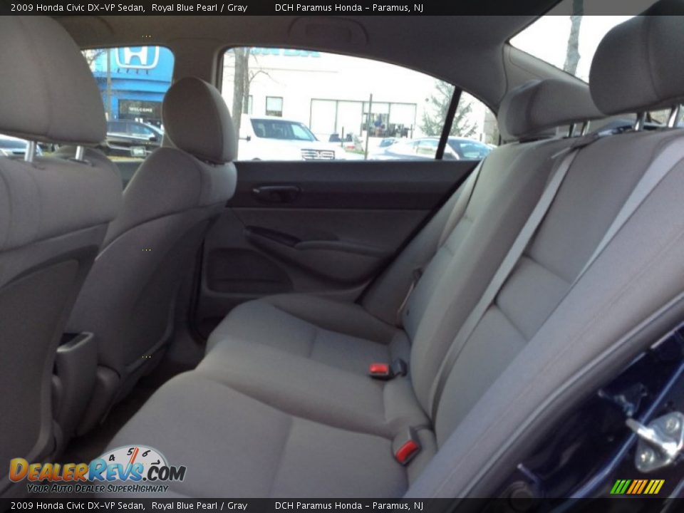 2009 Honda Civic DX-VP Sedan Royal Blue Pearl / Gray Photo #16