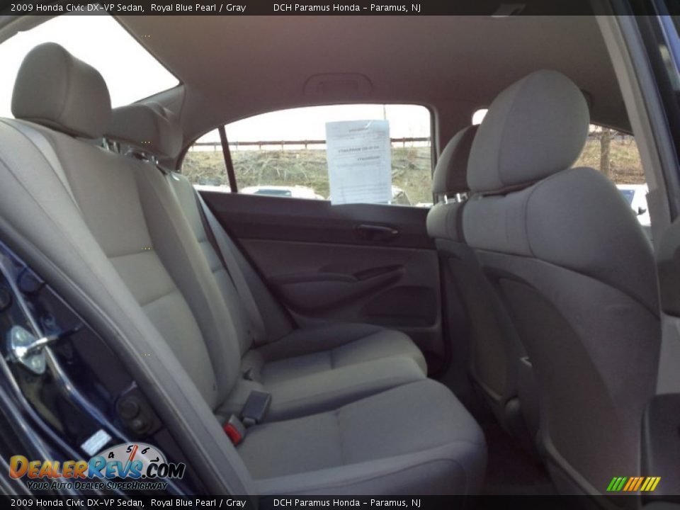 2009 Honda Civic DX-VP Sedan Royal Blue Pearl / Gray Photo #17