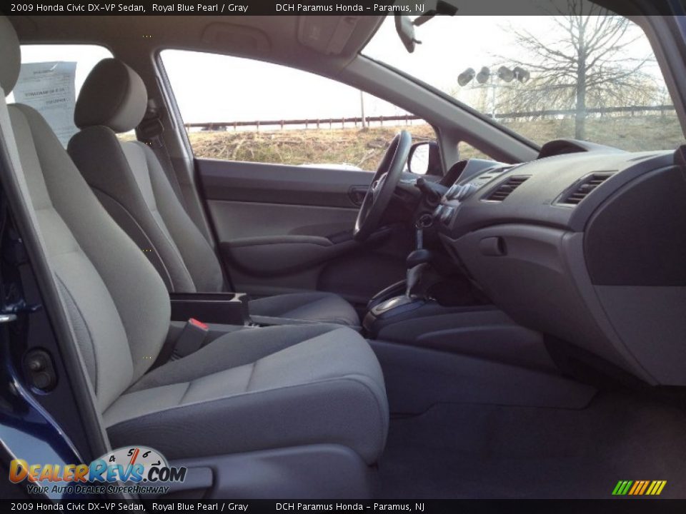 2009 Honda Civic DX-VP Sedan Royal Blue Pearl / Gray Photo #18