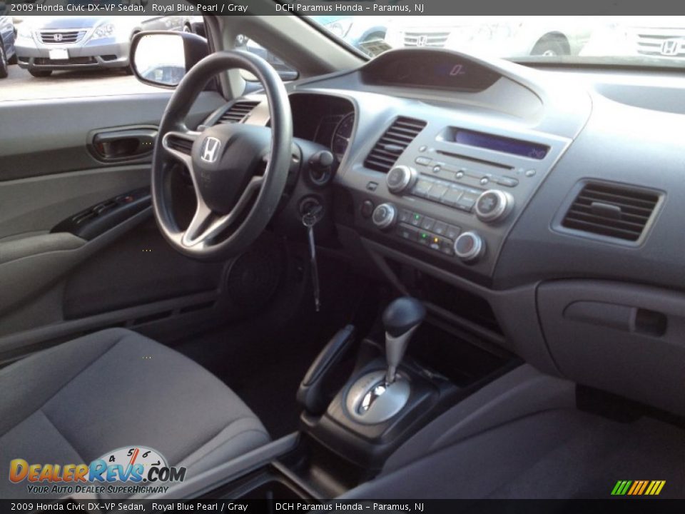 2009 Honda Civic DX-VP Sedan Royal Blue Pearl / Gray Photo #19