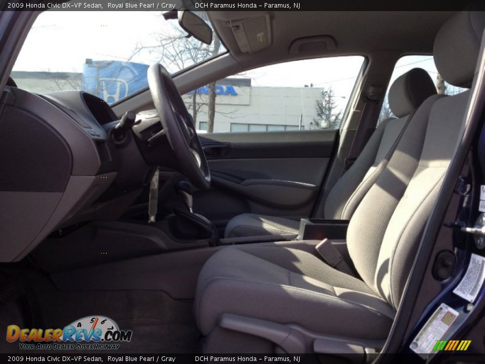 2009 Honda Civic DX-VP Sedan Royal Blue Pearl / Gray Photo #21