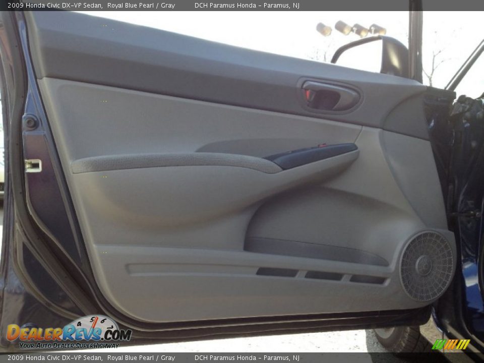 2009 Honda Civic DX-VP Sedan Royal Blue Pearl / Gray Photo #22