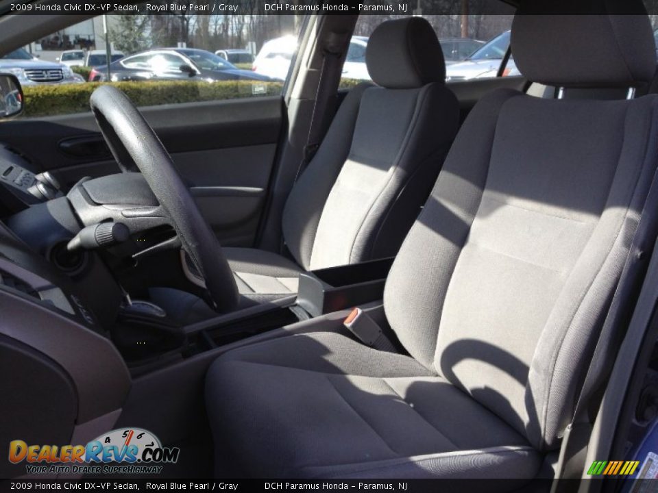 2009 Honda Civic DX-VP Sedan Royal Blue Pearl / Gray Photo #23