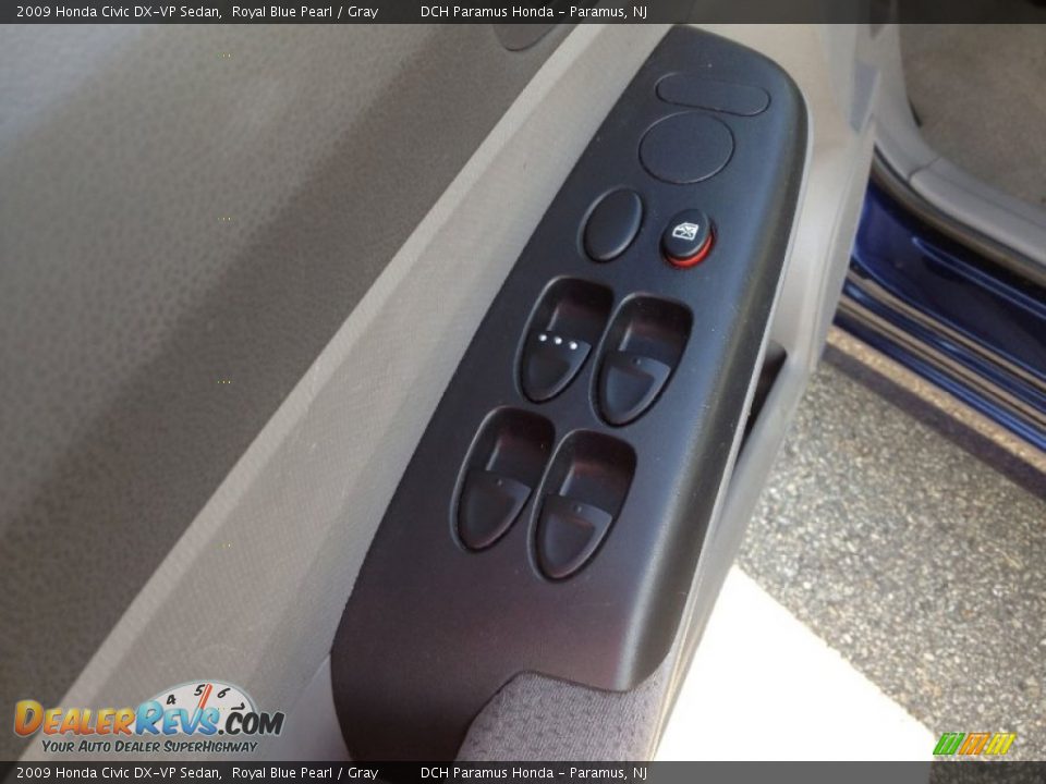 2009 Honda Civic DX-VP Sedan Royal Blue Pearl / Gray Photo #24