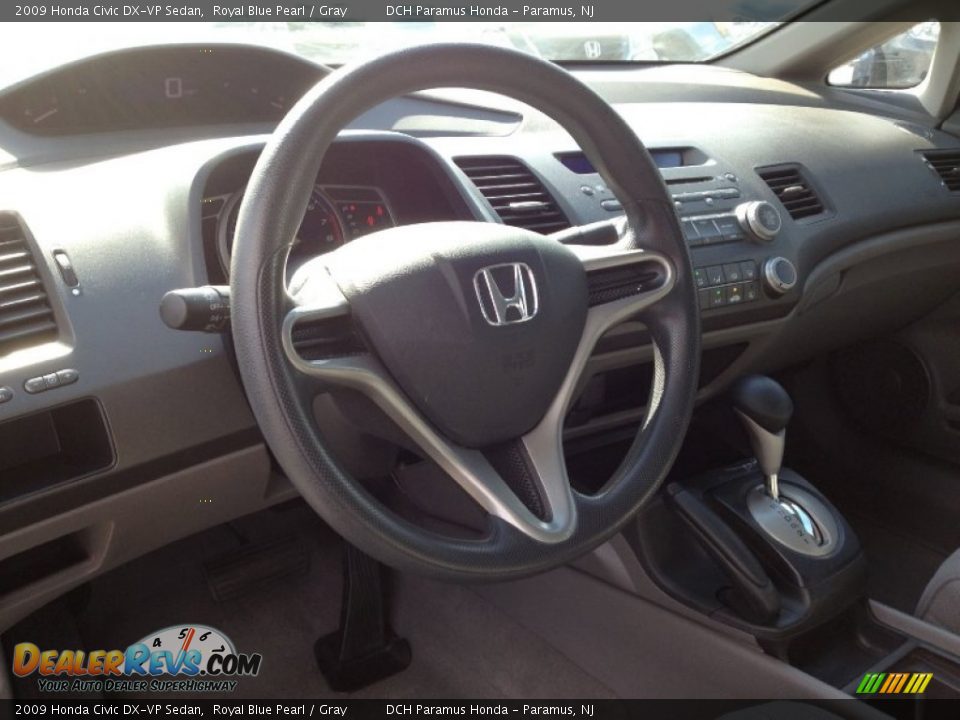 2009 Honda Civic DX-VP Sedan Royal Blue Pearl / Gray Photo #25