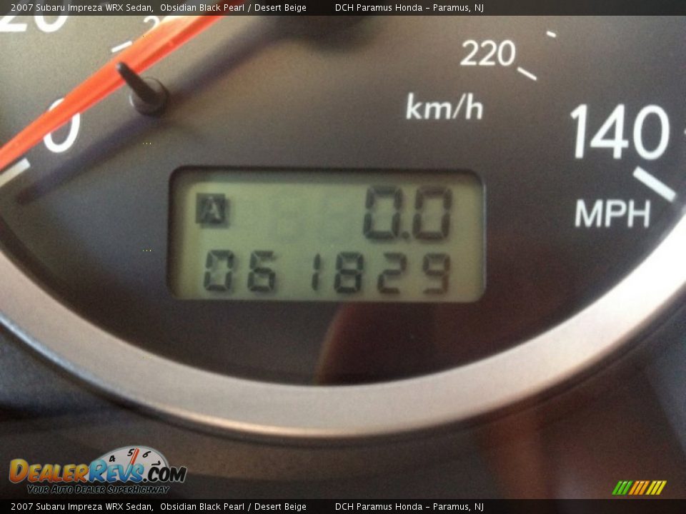 2007 Subaru Impreza WRX Sedan Obsidian Black Pearl / Desert Beige Photo #28