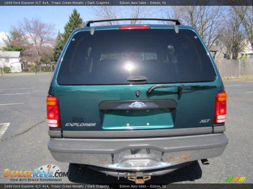 1999 Ford Explorer XLT 4x4 Tropic Green Metallic / Dark Graphite Photo #6