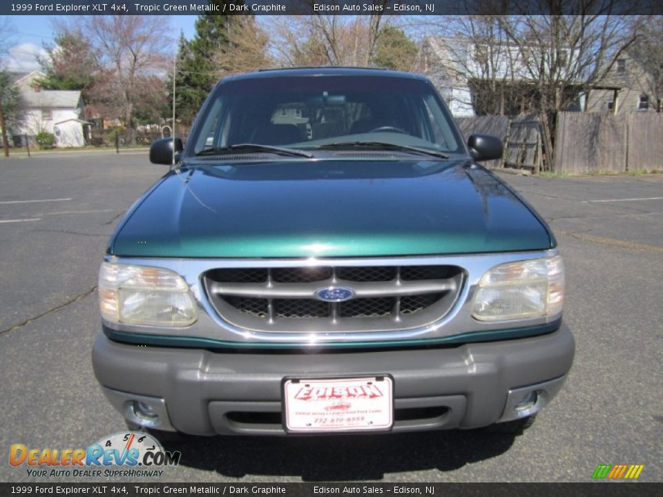 1999 Ford Explorer XLT 4x4 Tropic Green Metallic / Dark Graphite Photo #12