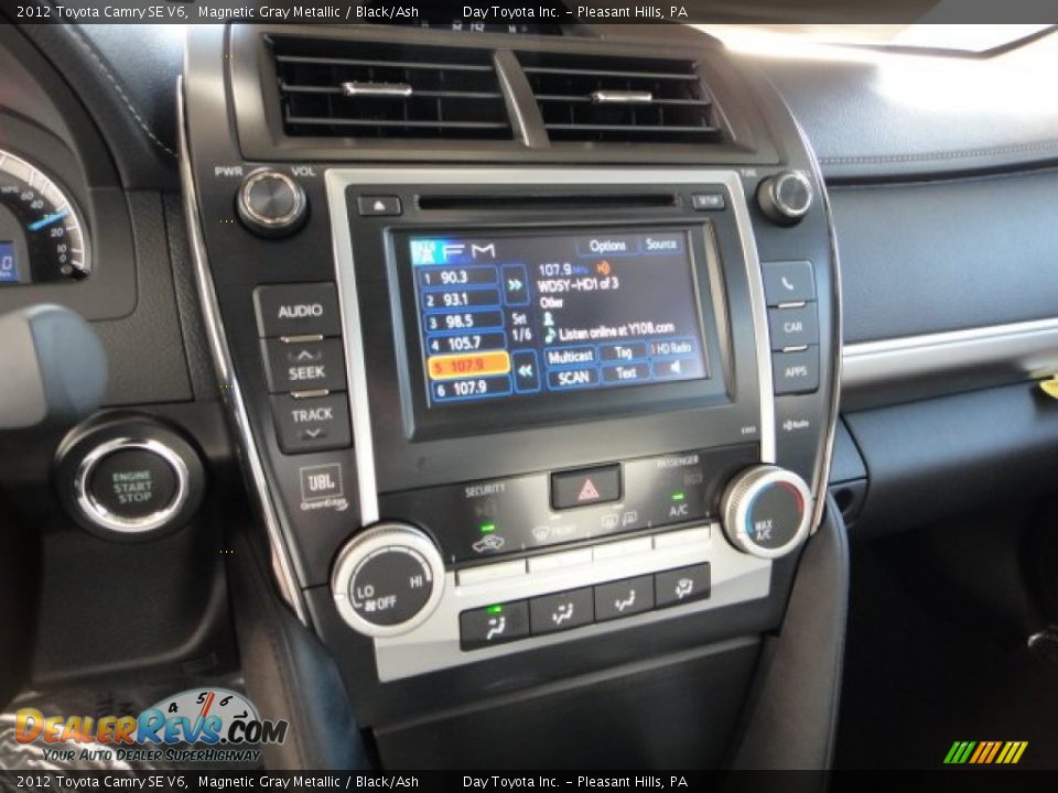 2012 Toyota Camry SE V6 Magnetic Gray Metallic / Black/Ash Photo #13