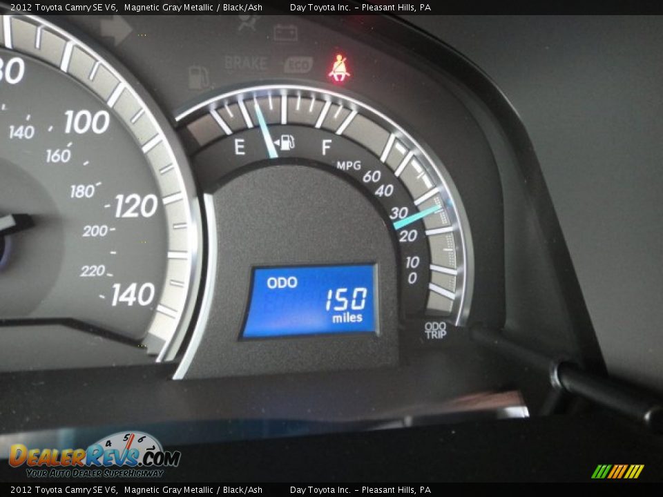 2012 Toyota Camry SE V6 Magnetic Gray Metallic / Black/Ash Photo #14