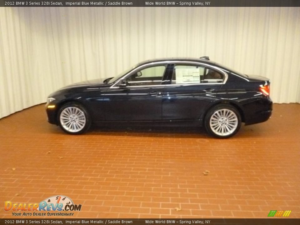 2012 BMW 3 Series 328i Sedan Imperial Blue Metallic / Saddle Brown Photo #4