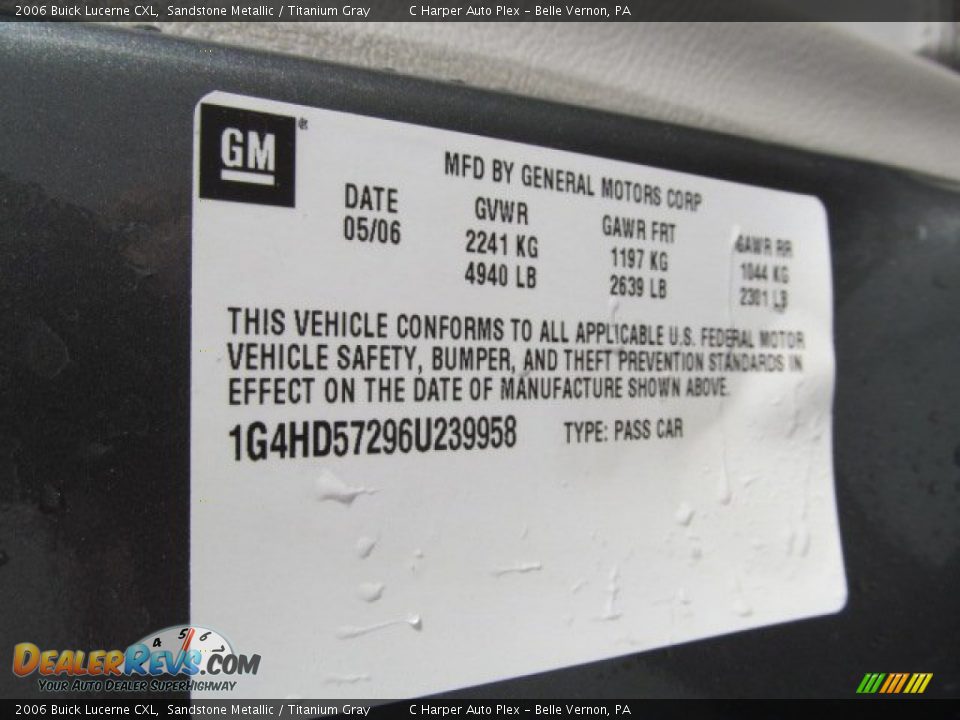 2006 Buick Lucerne CXL Sandstone Metallic / Titanium Gray Photo #24