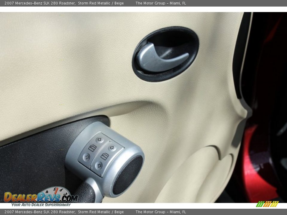 2007 Mercedes-Benz SLK 280 Roadster Storm Red Metallic / Beige Photo #27