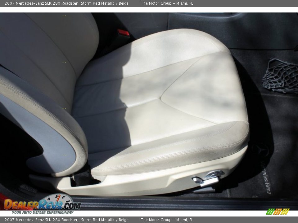 2007 Mercedes-Benz SLK 280 Roadster Storm Red Metallic / Beige Photo #32
