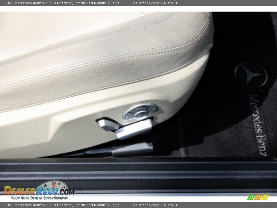 2007 Mercedes-Benz SLK 280 Roadster Storm Red Metallic / Beige Photo #34