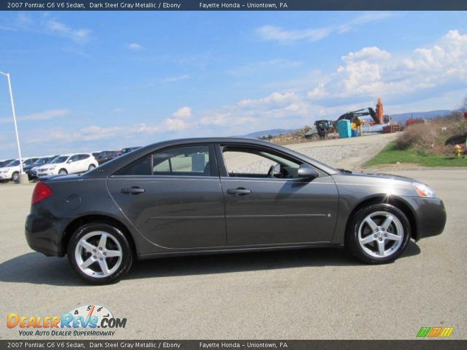 2007 Pontiac G6 V6 Sedan Dark Steel Gray Metallic / Ebony Photo #4