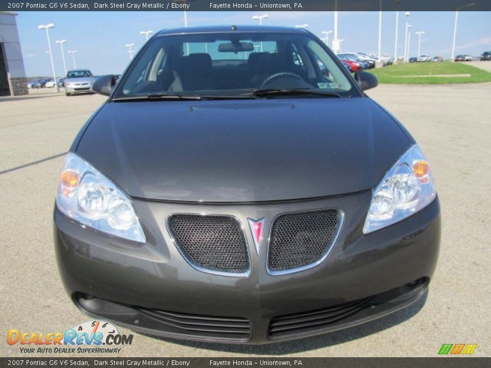 2007 Pontiac G6 V6 Sedan Dark Steel Gray Metallic / Ebony Photo #15