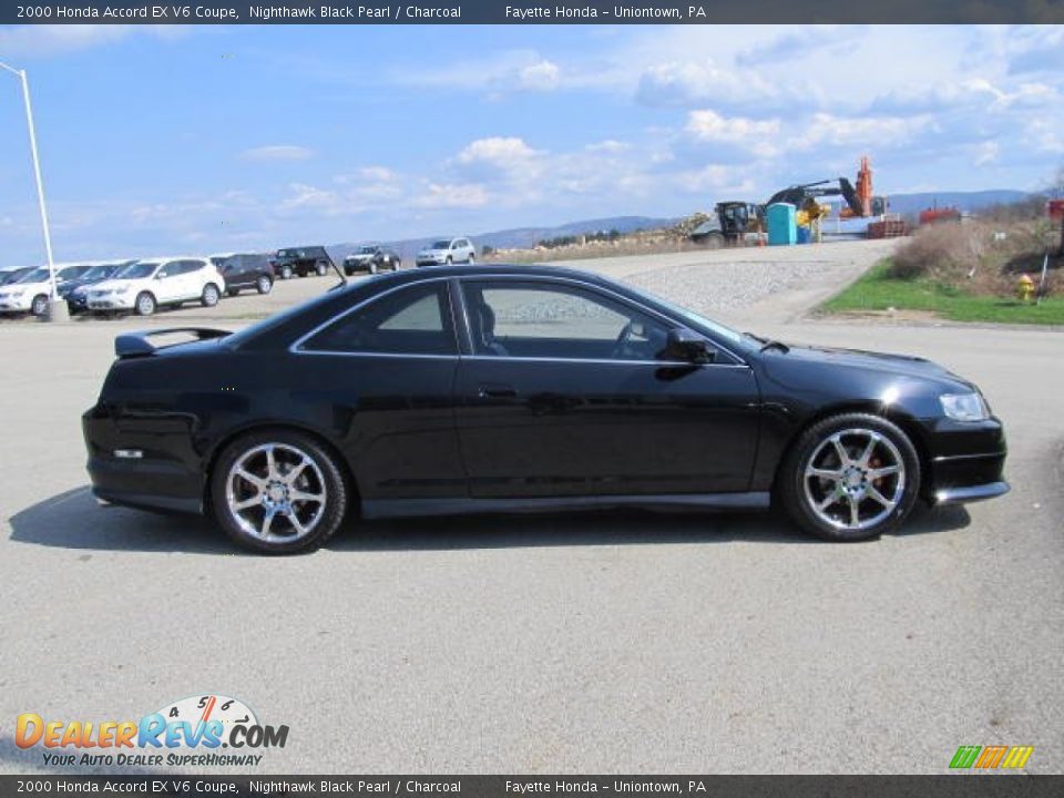 2000 Honda accord ex v6 coupe black #2