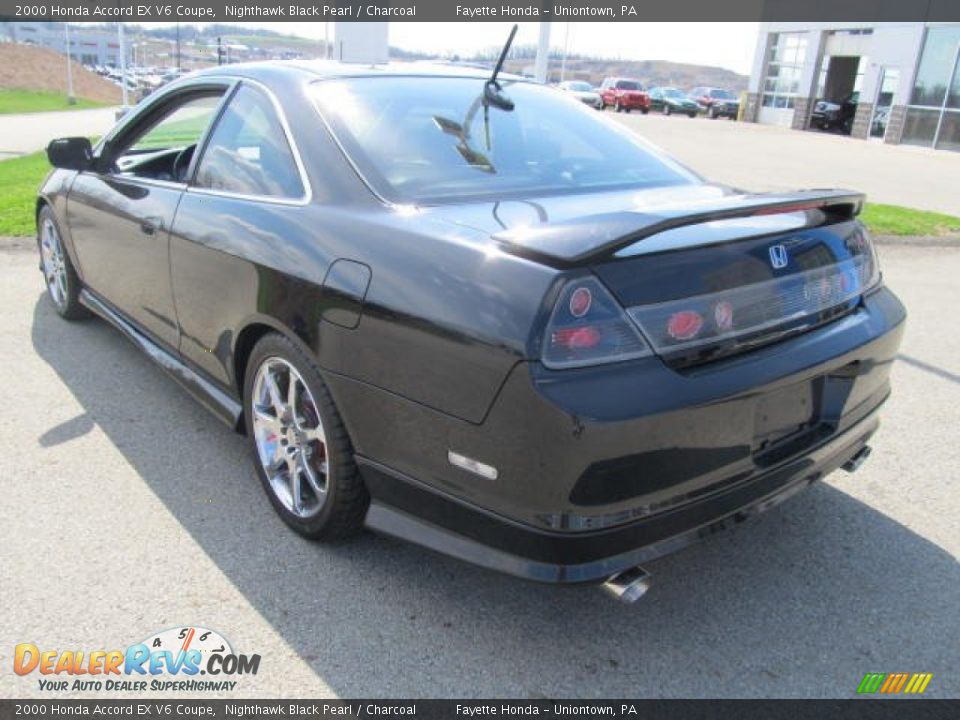 2000 Honda Accord EX V6 Coupe Nighthawk Black Pearl / Charcoal Photo #14